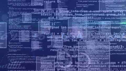 Abstract Animation of Code Over Stock Market Indicators