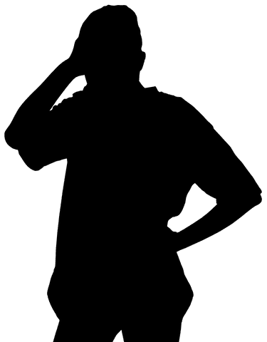 Silhouette of Female Athlete in Thoughtful Pose with Transparent Background - Download Free Stock Videos Pikwizard.com
