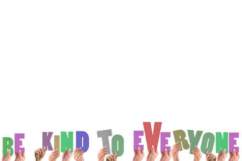 hands holding be kind to everyone text transparent png - Download Free Stock Videos Pikwizard.com