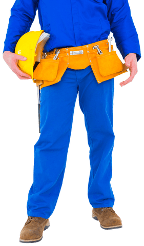 Caucasian Worker Holding Yellow Hardhat Isolated on Transparent Background - Download Free Stock Videos Pikwizard.com