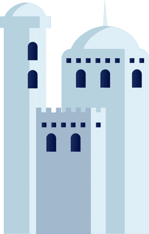elegant stylized medieval towers with transparent background - Download Free Stock Videos Pikwizard.com