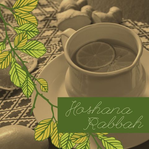 Hoshana Rabbah Festival Tea with Citrus and Leaves - Download Free Stock Templates Pikwizard.com
