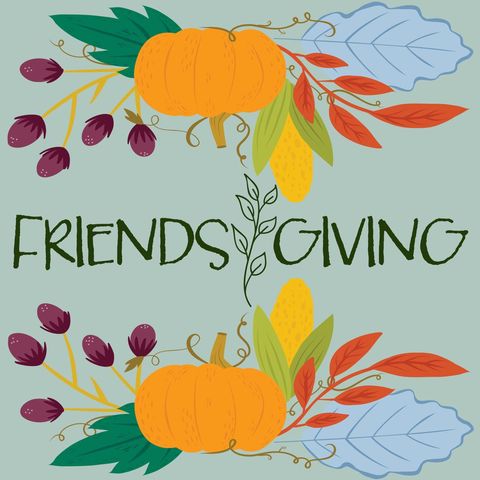 Friendsgiving Celebration with Autumn Harvest Elements - Download Free Stock Templates Pikwizard.com