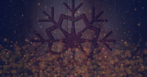 Festive Snowfall Accent Lighting Background for Holiday Season