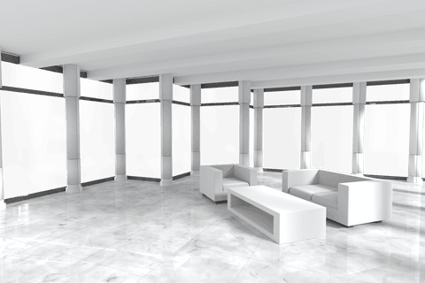 transparent modern lounge with sleek white furniture - Download Free Stock Videos Pikwizard.com