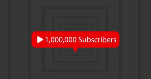 1 Million Subscribers Milestone Celebration Banner - Download Free Stock Images Pikwizard.com