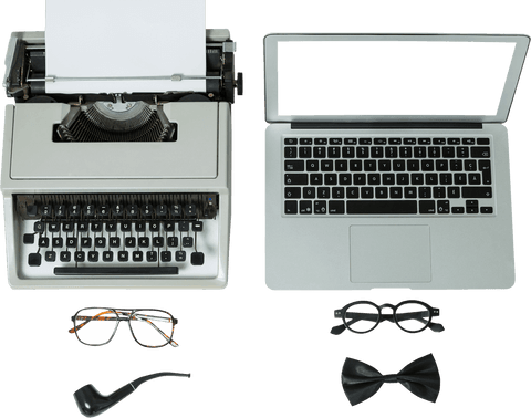 Transparent harmony between vintage and modern workspace tools