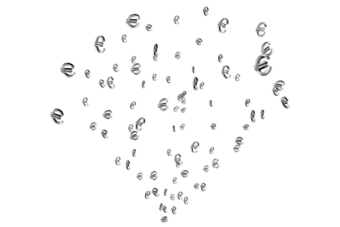Multitude of Silver Euro Signs on Transparent Background for Financial Themes - Download Free Stock Videos Pikwizard.com