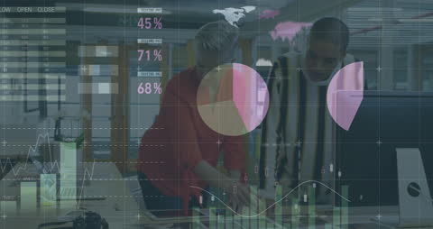 Digital Business Analytics with Financial Graphics Overlay