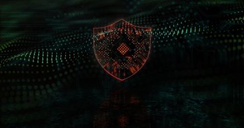 Cybersecurity Shield with Digital Circuitry Design Concept - Download Free Stock Images Pikwizard.com