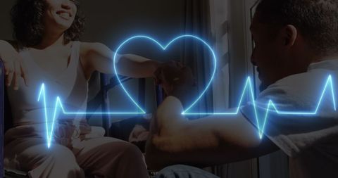 Interplay of Technology and Love with Neon Heartbeat