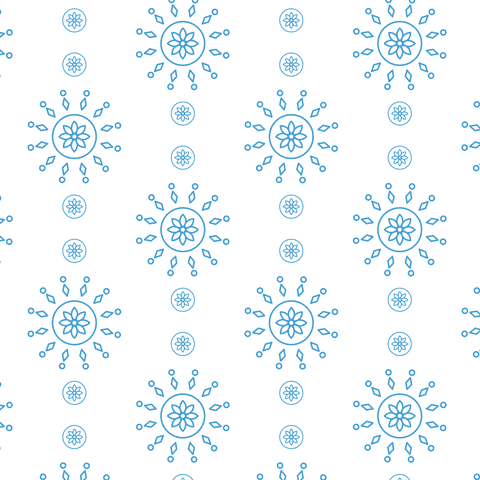 Seamless Blue Flower Pattern on Transparent Background Vector Design - Download Free Stock Videos Pikwizard.com