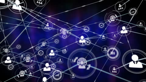 Animated Network Connections with Icons in a Digital Web