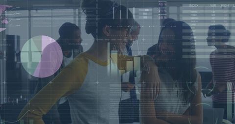 Innovative Data Visualization in Collaborative Business Setting - Download Free Stock Images Pikwizard.com