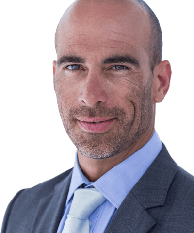 transparent confident businessman with bald head in suit - Download Free Stock Videos Pikwizard.com