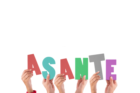hands holding asante text on transparent background - Download Free Stock Videos Pikwizard.com