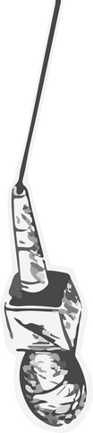 stylized grayscale handheld microphone on transparent background - Download Free Stock Videos Pikwizard.com