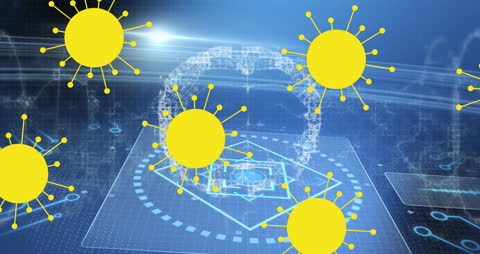 Futuristic COVID-19 Data Animation with Virtual Brain Interface