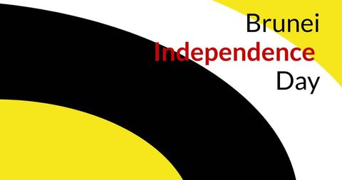 Brunei independence day celebration design abstract