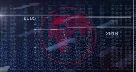 Digital Projection of Global Business Data and Finances - Download Free Stock Images Pikwizard.com
