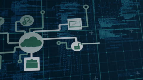 Digital Interface Concepts: Data Processing Animation