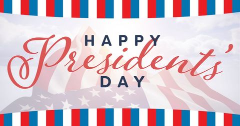 Patriotic Presidents' Day Celebration with Flag Background - Download Free Stock Images Pikwizard.com
