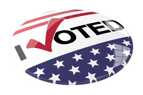 usa flag-based i voted badge on transparent background - Download Free Stock Videos Pikwizard.com