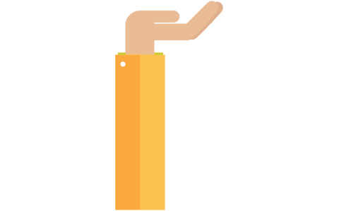 Abstract transparent illustration in orange and pink tones