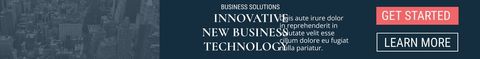 Innovative Business Technology Banner with Modern Design - Download Free Stock Templates Pikwizard.com