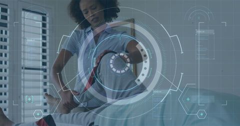 Futuristic Medical Rehabilitation with Digital Interface Concept