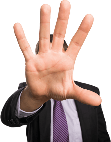 businessman making stop gesture transparent background - Download Free Stock Videos Pikwizard.com