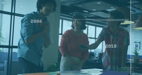 Creative Business Team Collaborating in Modern Office