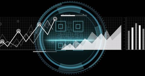 Futuristic Cyber Security Interface with Data Analytics Visualization - Download Free Stock Images Pikwizard.com