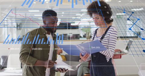 Diverse Professionals Discussing Digital Data Analytics in Modern Office - Download Free Stock Images Pikwizard.com