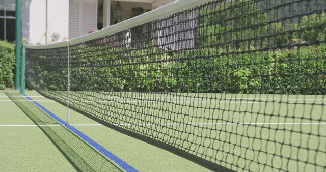 Close Up of Tennis Court Net in Sunshine - Download Free Stock Images Pikwizard.com