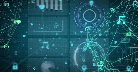 Digital Network Connections and Data Analysis Background - Download Free Stock Images Pikwizard.com