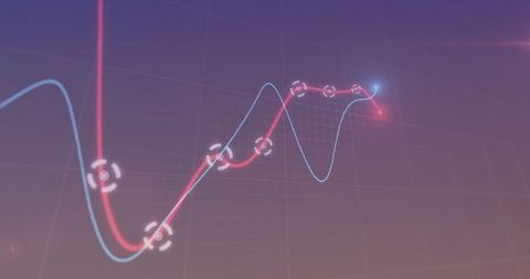 Dynamic Data Processing with Glowing Flow Lines on Digital Background - Download Free Stock Images Pikwizard.com
