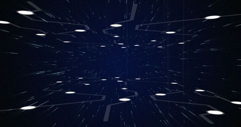 Futuristic Digital Data Streams in Night Sky - Download Free Stock Images Pikwizard.com