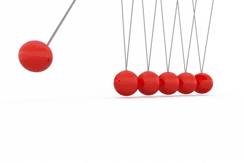 red pendulum balls on transparent background in motion - Download Free Stock Videos Pikwizard.com