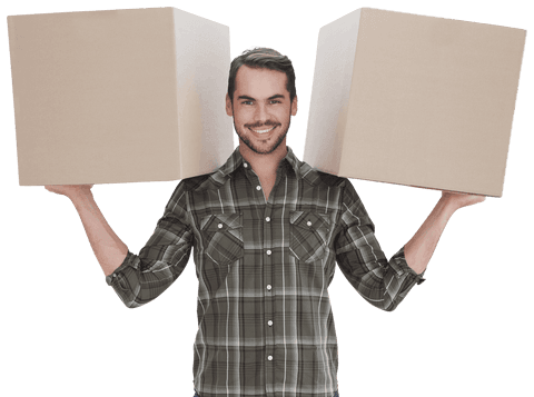 Man Carrying Cardboard Boxes on Transparent Background - Download Free Stock Videos Pikwizard.com