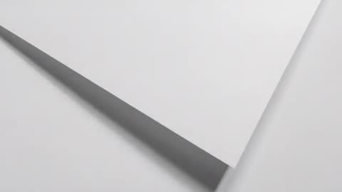 Sliding White Panel Revealing Thin Gap with Diagonal Shadow Minimalist Monochrome Abstract