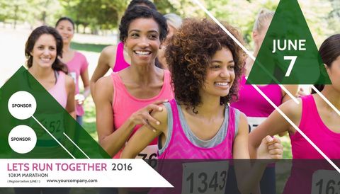 diverse women celebrating during outdoor marathon event - Download Free Stock Templates Pikwizard.com