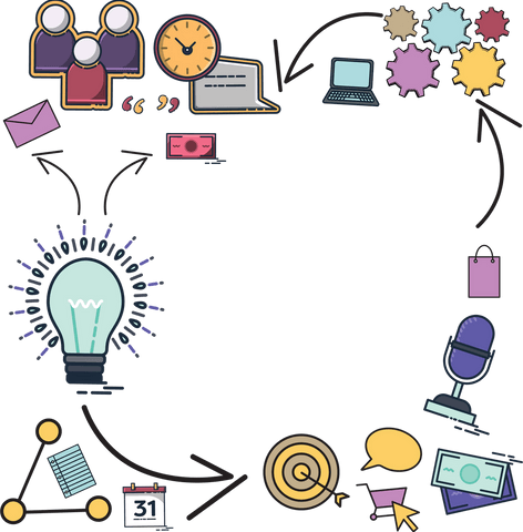 Digital Illustration of Business Icons with Copy Space on Transparent Background - Download Free Stock Videos Pikwizard.com