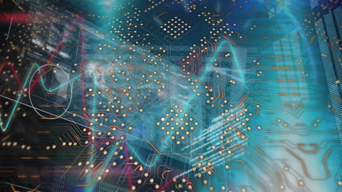 Futuristic Digital Technology and Finance Interface