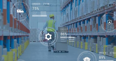 Warehouse Logistics and Data Analytics in Modern Supply Chain Management - Download Free Stock Images Pikwizard.com
