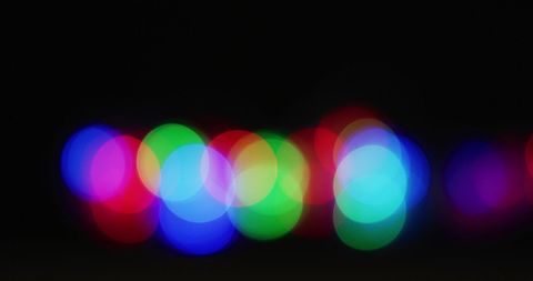 Colorful Bokeh Lights on Black Background - Download Free Stock Images Pikwizard.com