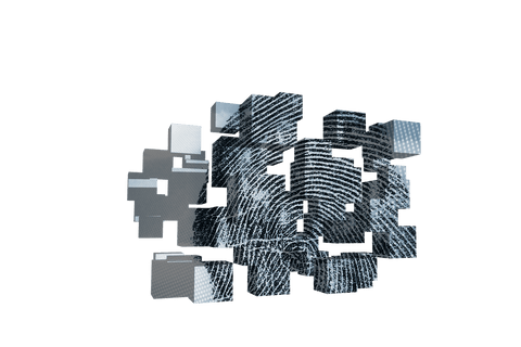 biometric fingerprint cubes on transparent background vector illustration - Download Free Stock Videos Pikwizard.com