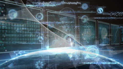 Futuristic Digital Data Streams and Global Networks