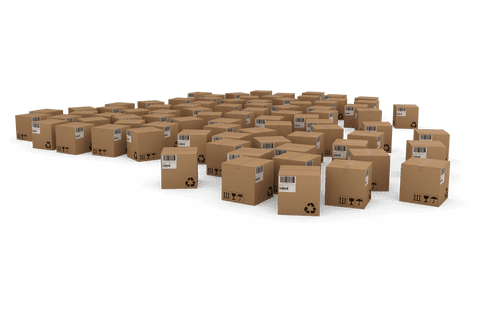 Transparent Background Bulk Cardboard Box Distribution - Download Free Stock Videos Pikwizard.com
