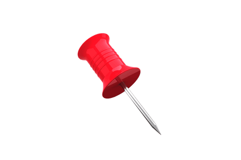 transparent red pushpin isolated on white background - Download Free Stock Videos Pikwizard.com